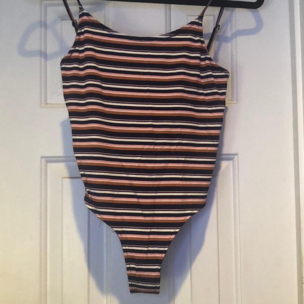 DNA Striped Body Suit Size Small